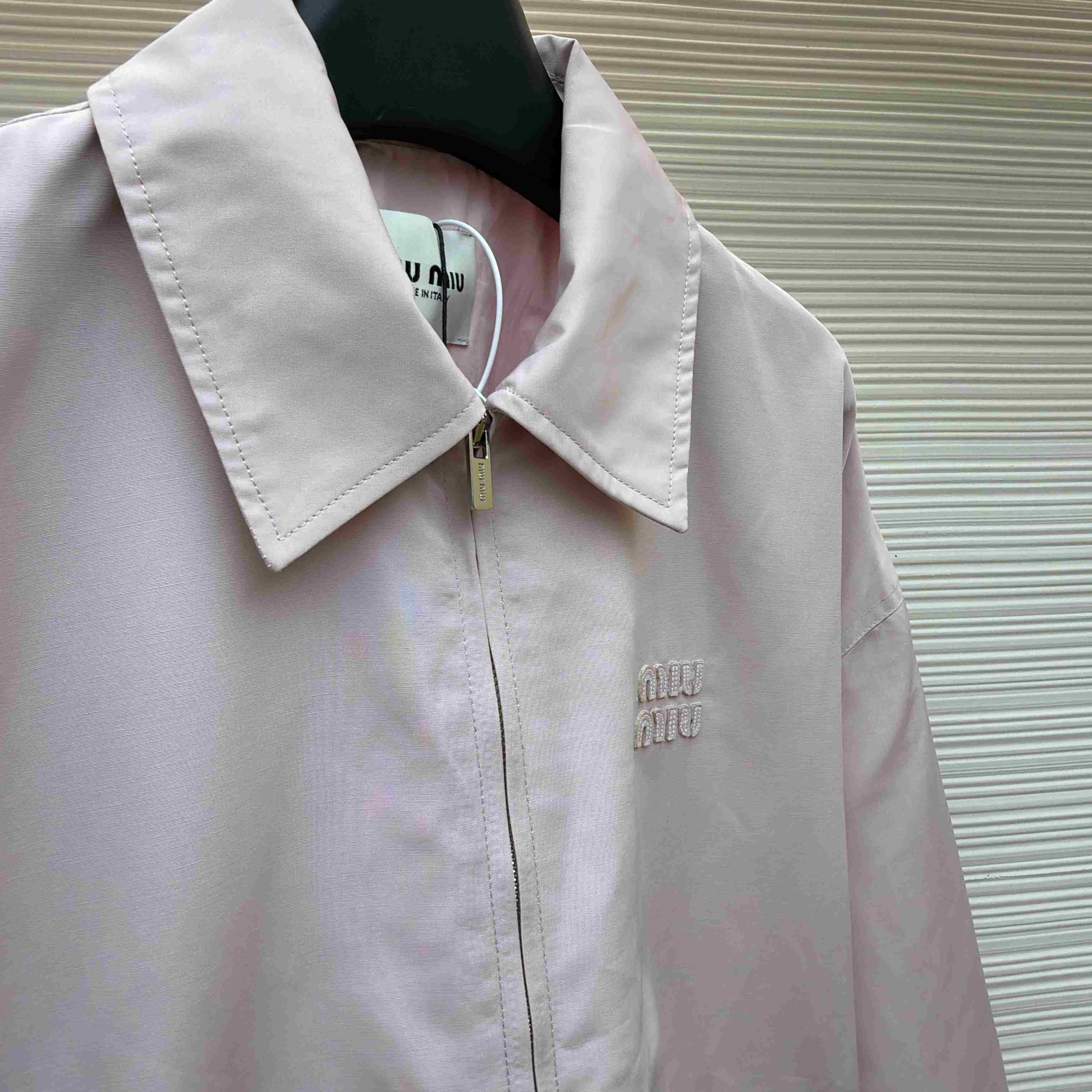 Miu Miu Poplin Blouson Jacket - DesignerGu