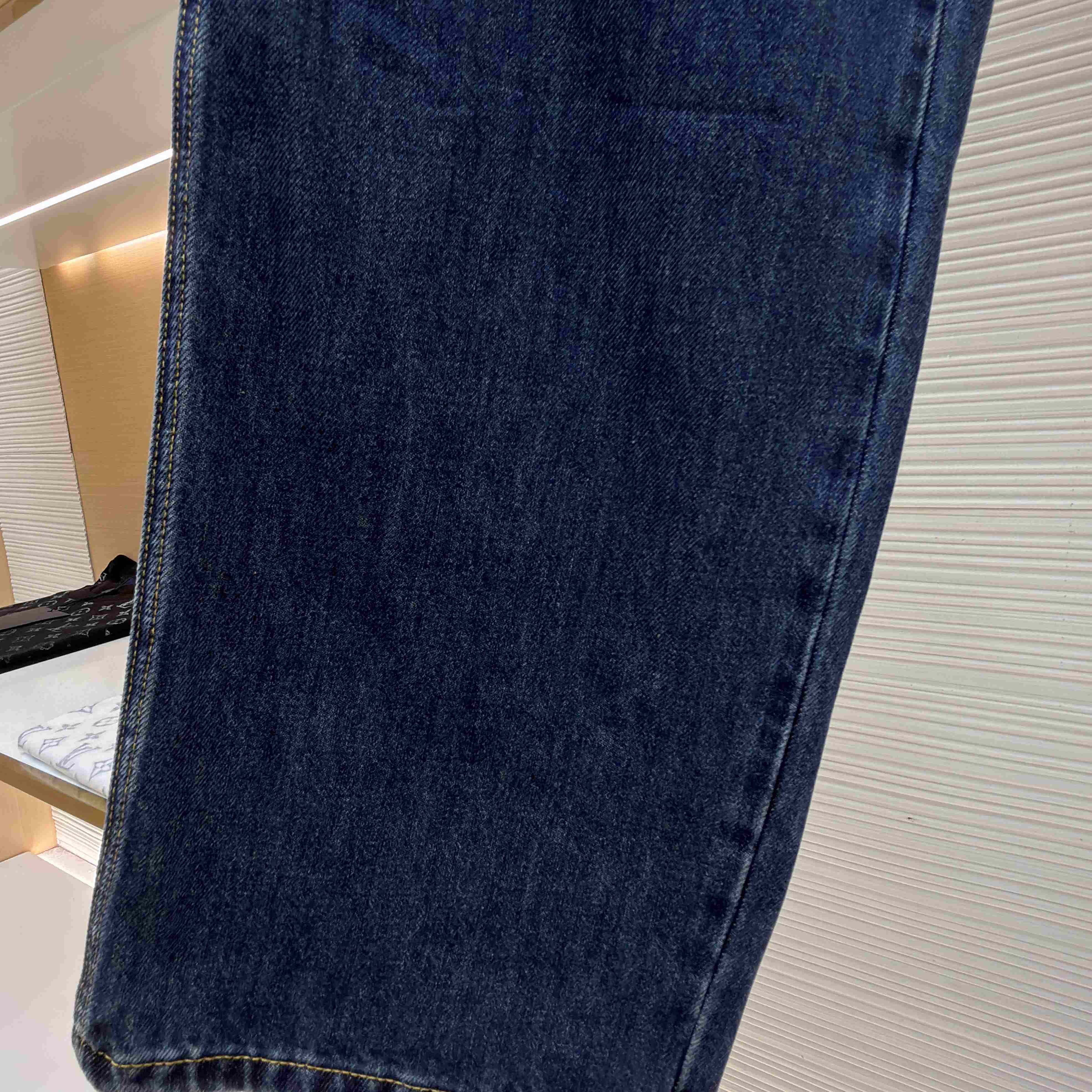 Gucci Cotton Denim Pants With Web Insert - DesignerGu