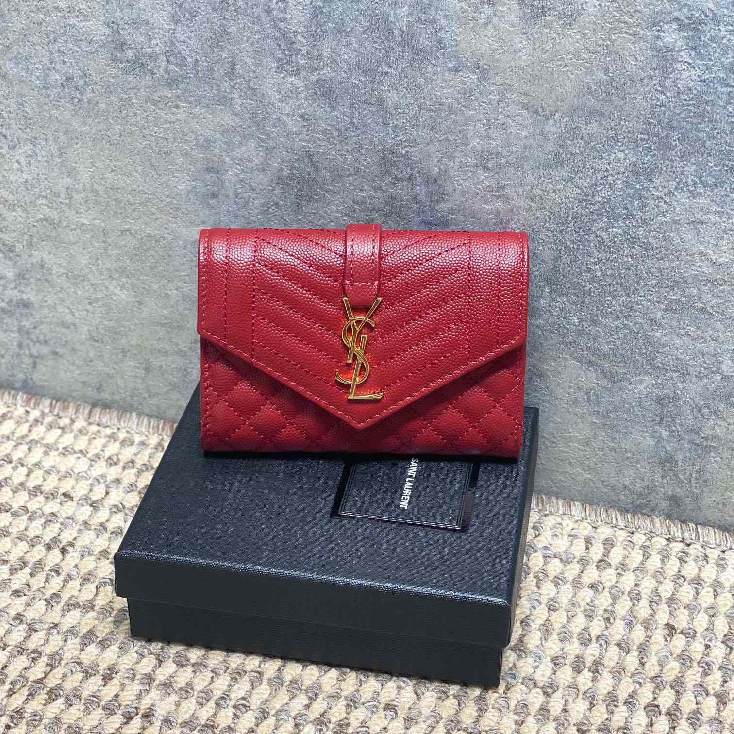 Saint Laurent Small Envelope Wallet - DesignerGu