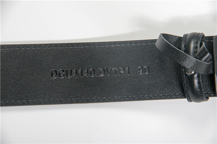 Versace Black Leather Versace Medusa Mens Belt Head Buckle - DesignerGu