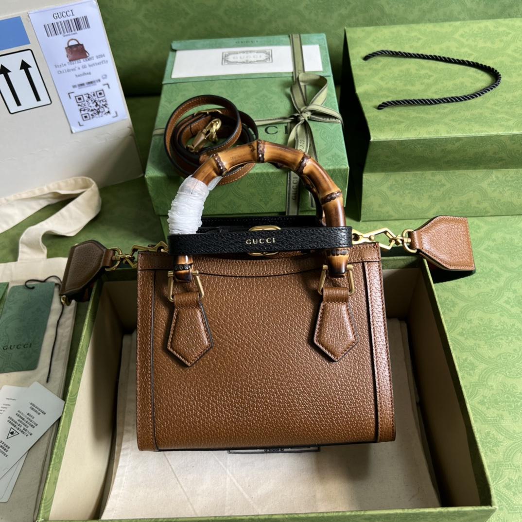 Gucci Diana Mini Tote Bag(20*16*10cm) - DesignerGu