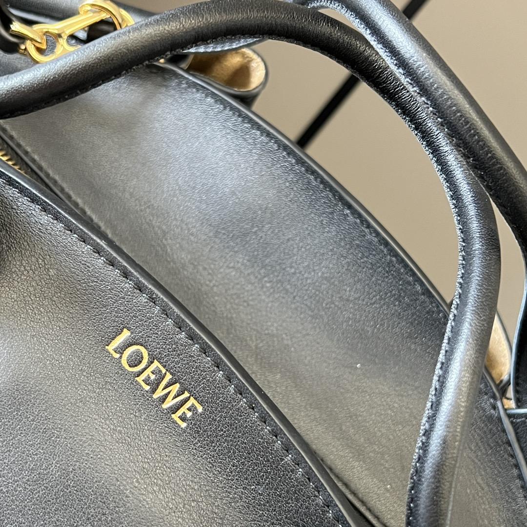 Loewe Small Paseo Bag In Shiny Nappa Calfskin - DesignerGu