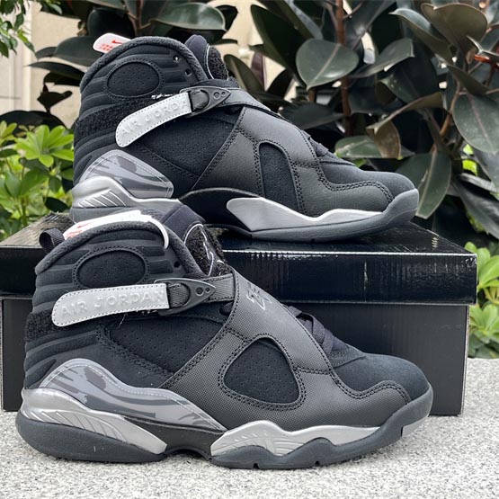 Air Jordan 8 Winterized “Gunsmoke” Sneakers FD1334-001 - DesignerGu