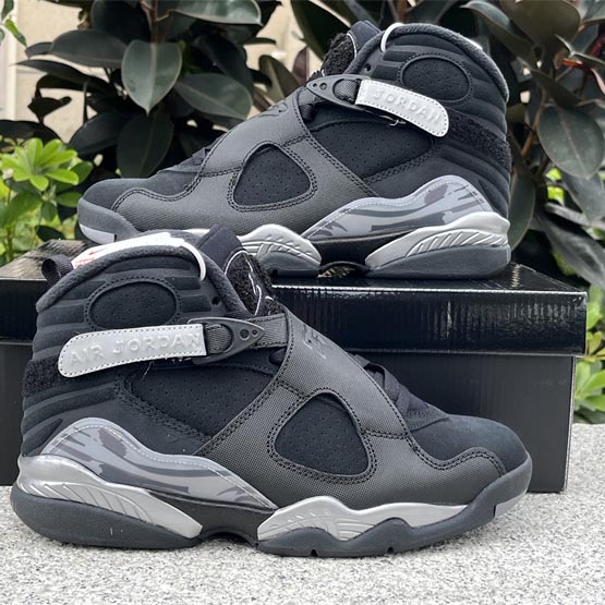 Air Jordan 8 Winterized “Gunsmoke” Sneakers FD1334-001 - DesignerGu