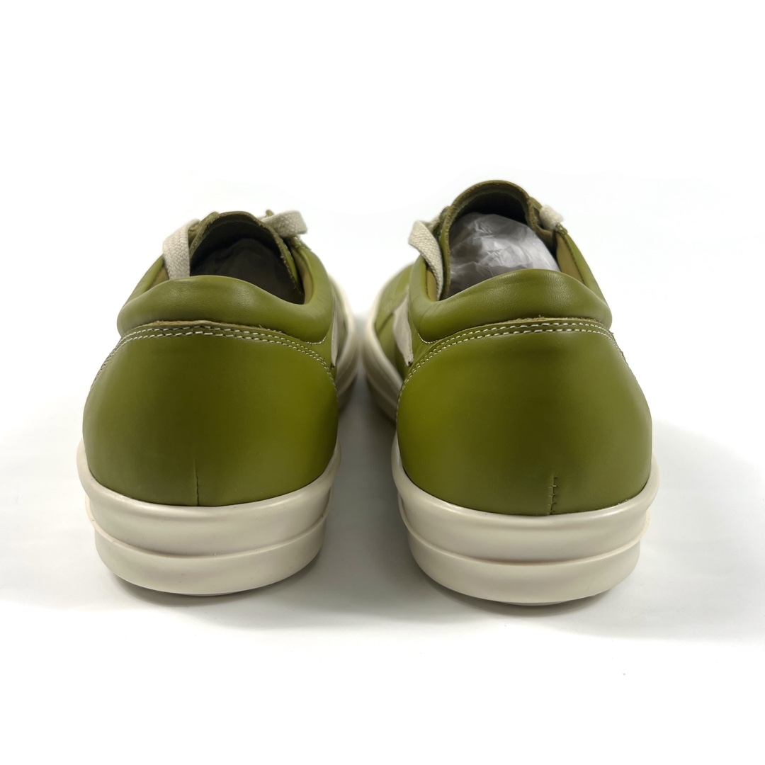 Rick Owens Lido Vintage Leather Sneakers - DesignerGu