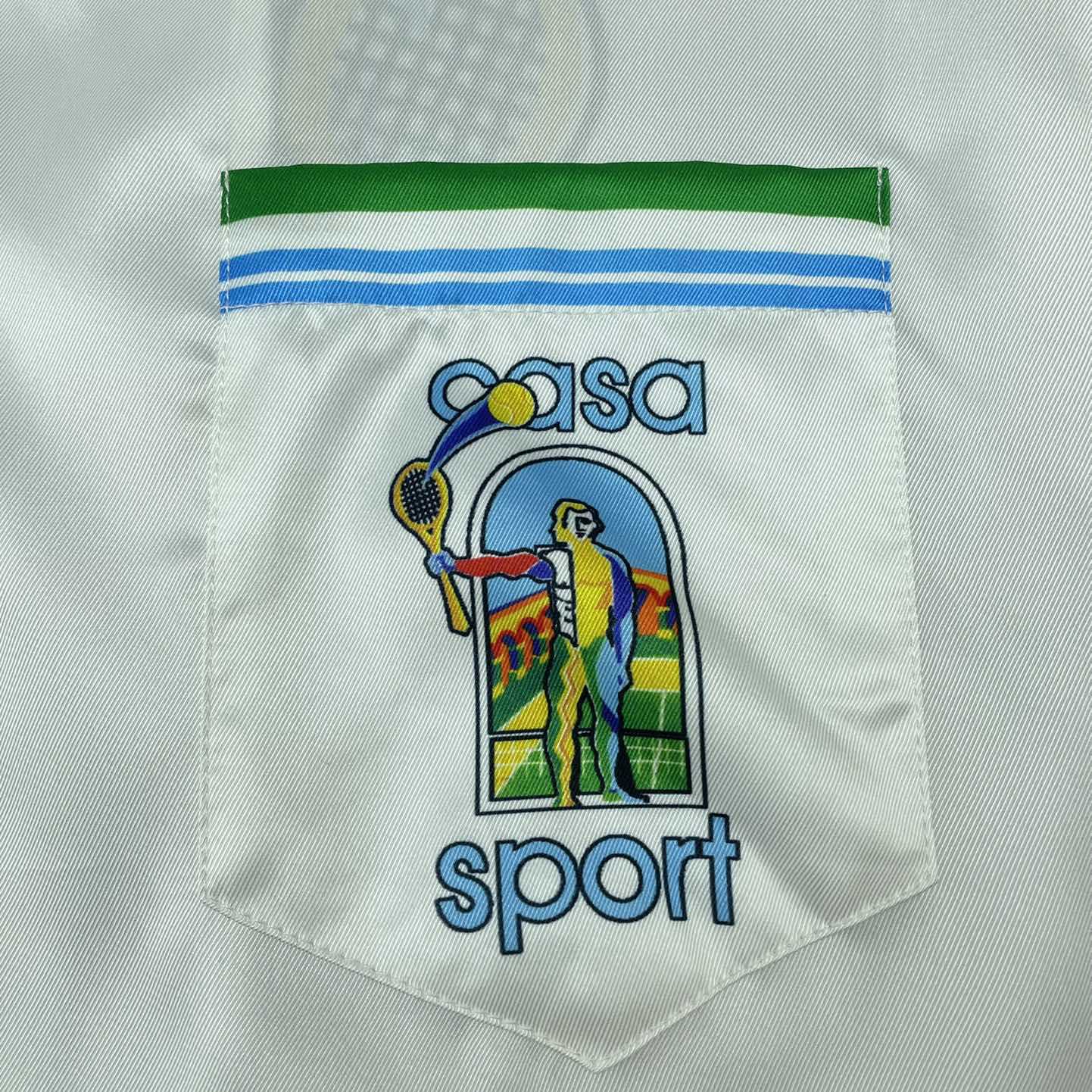 Casablanca Le Jeu Colore Graphic Printed Short-Sleeved Shirt   CA3476 - DesignerGu