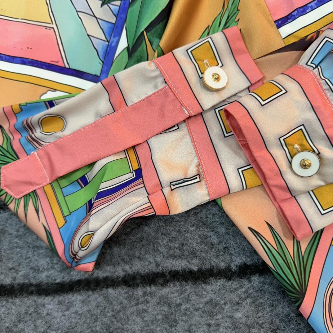 Casablanca Male Multi Silk Shirts - DesignerGu