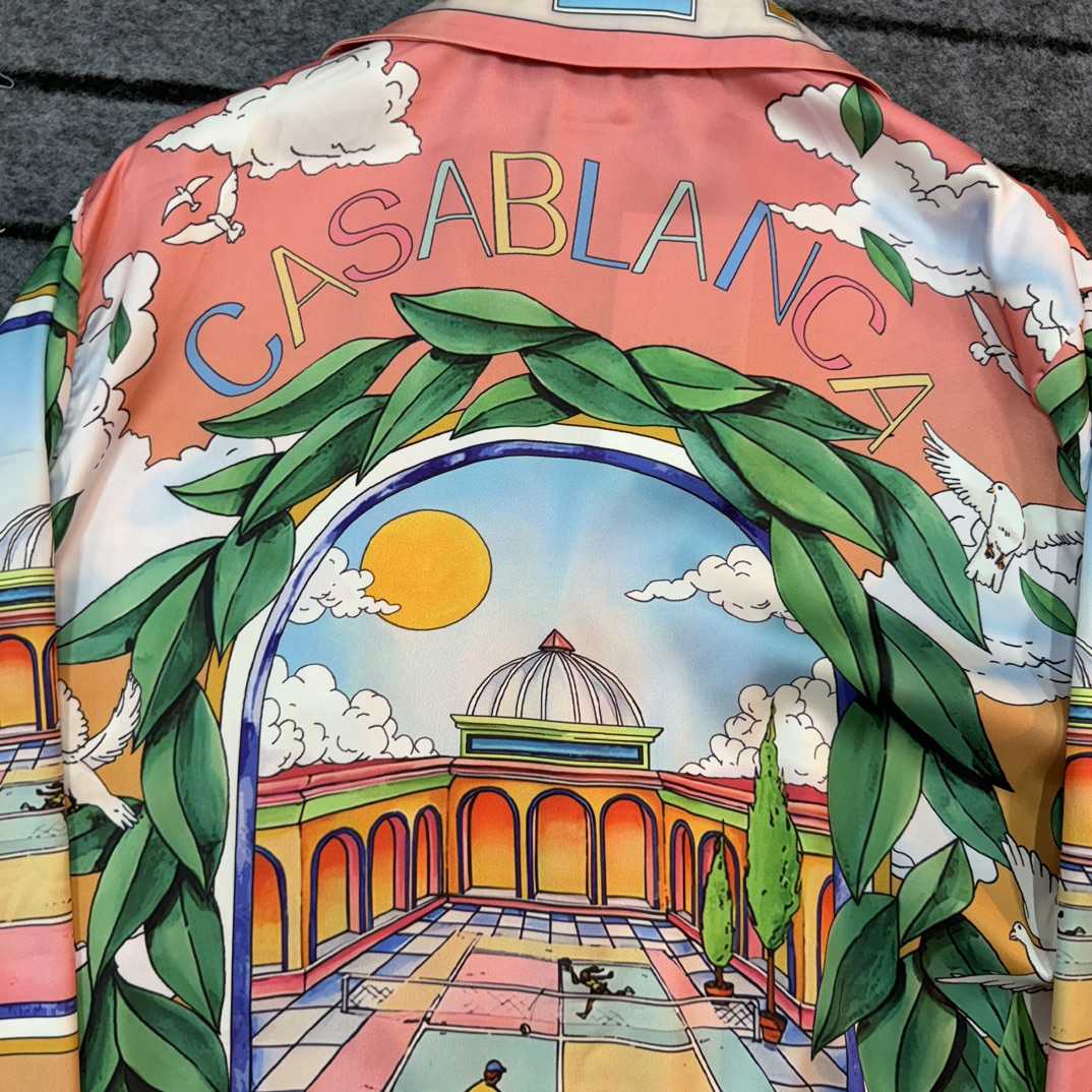 Casablanca Male Multi Silk Shirts - DesignerGu