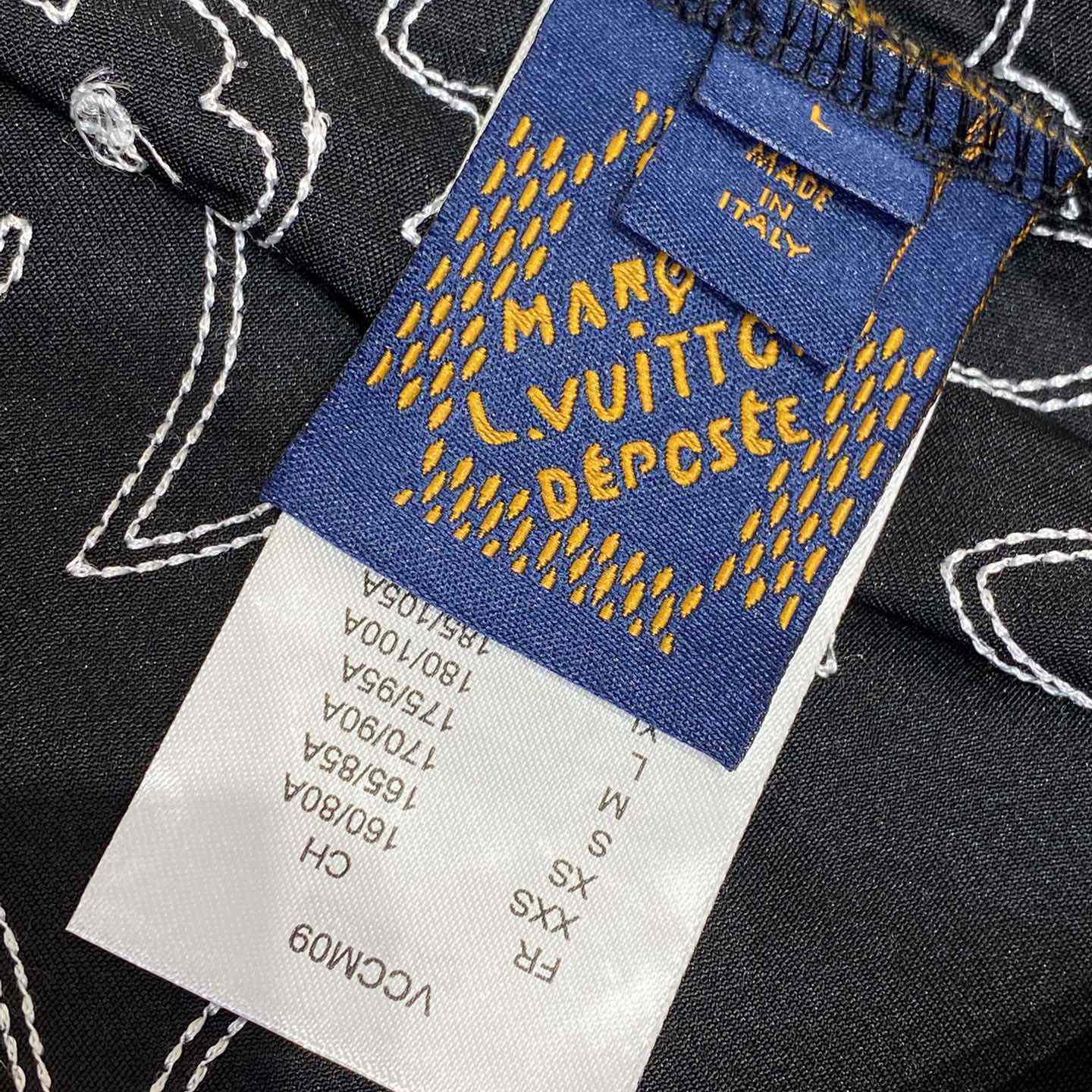 Louis Vuitton Printed Short-Sleeved Silk Shirt   1AFWS9 - DesignerGu