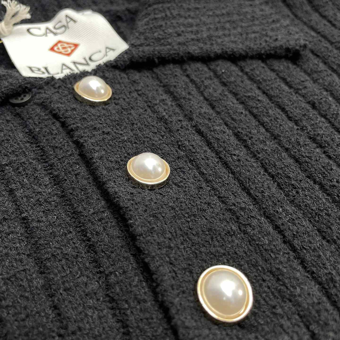 Casablanca Boucle Knit Polo Shirt   D0085 - DesignerGu