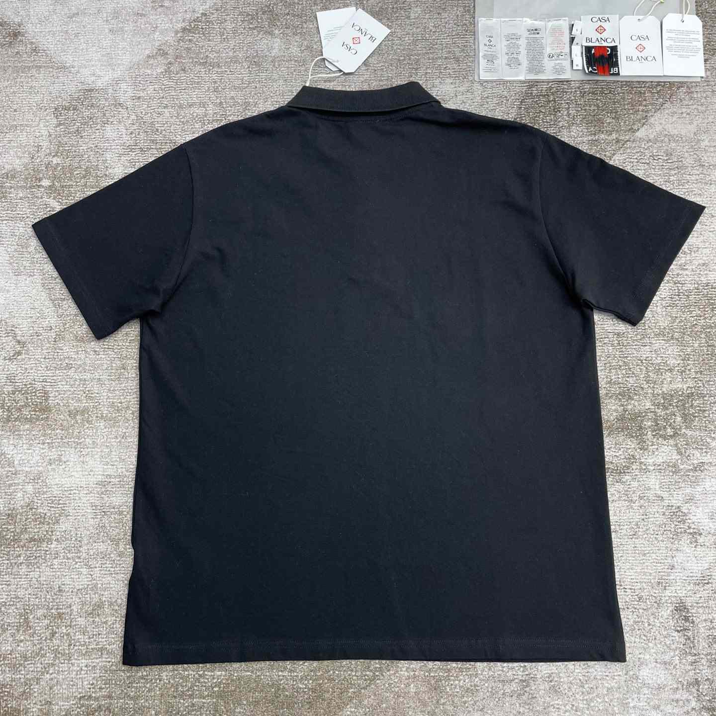 Casablanca Logo Piqué Polo Shirt   c999 - DesignerGu