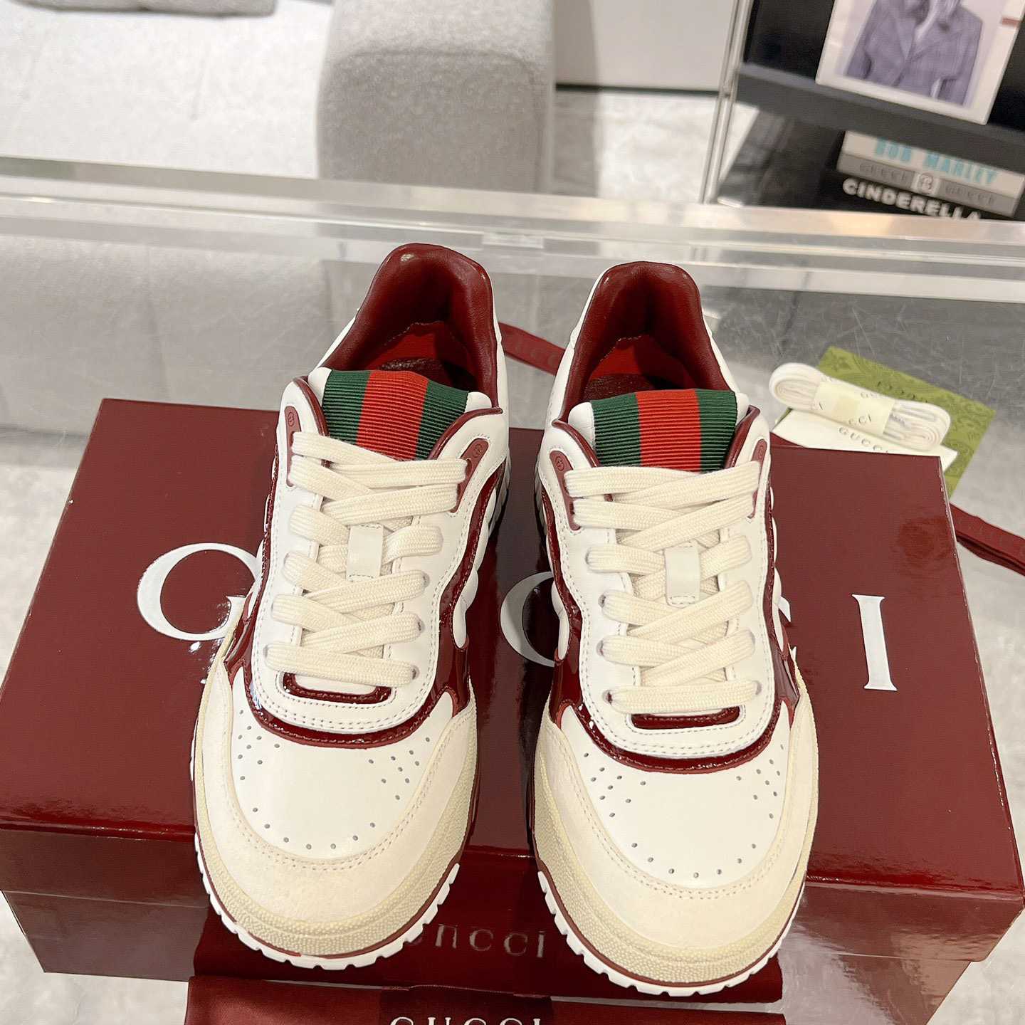 Gucci Re-web Sneaker - DesignerGu