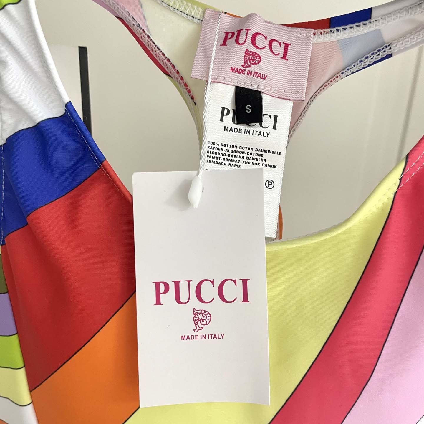 Pucci Iride-Print Crop Top And Leggings  - DesignerGu