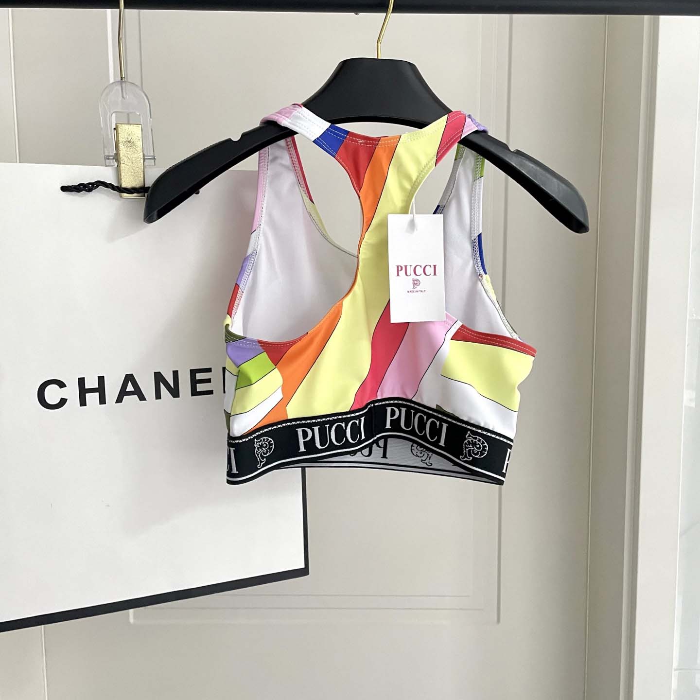 Pucci Iride-Print Crop Top And Leggings  - DesignerGu