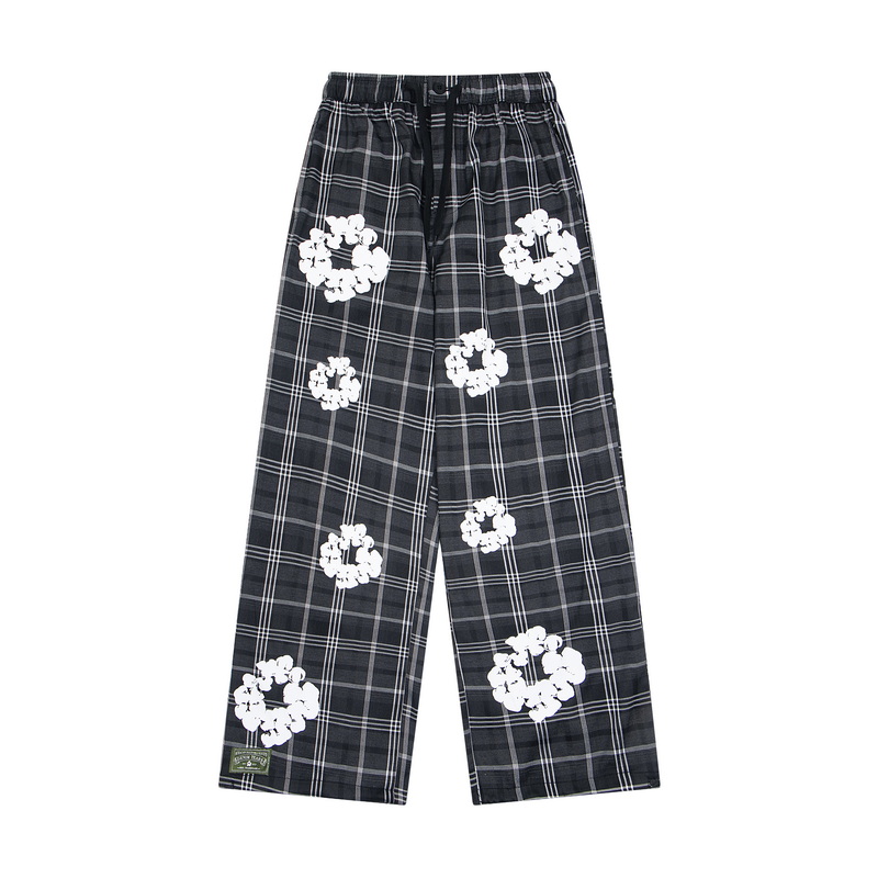Denim Tears Wreath Pajama Pants 'Grey' - DesignerGu
