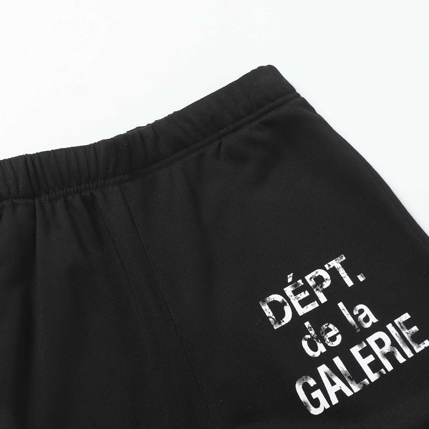 Gallery Dept. Flared Denim-Panelled Logo-Print Cotton-Jersey Sweatpants - DesignerGu