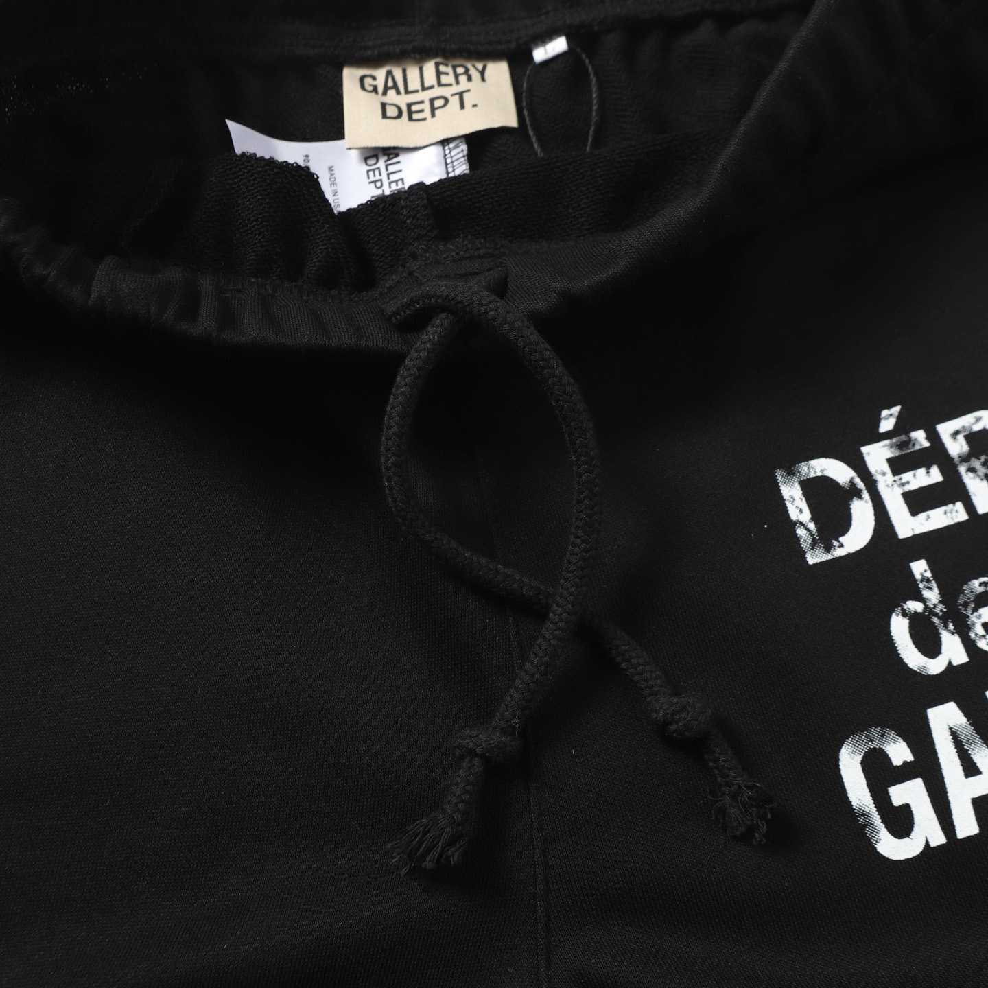 Gallery Dept. Flared Denim-Panelled Logo-Print Cotton-Jersey Sweatpants - DesignerGu