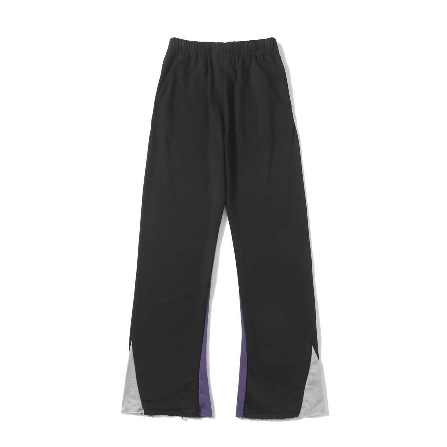 Gallery Dept. Flared Denim-Panelled Logo-Print Cotton-Jersey Sweatpants - DesignerGu