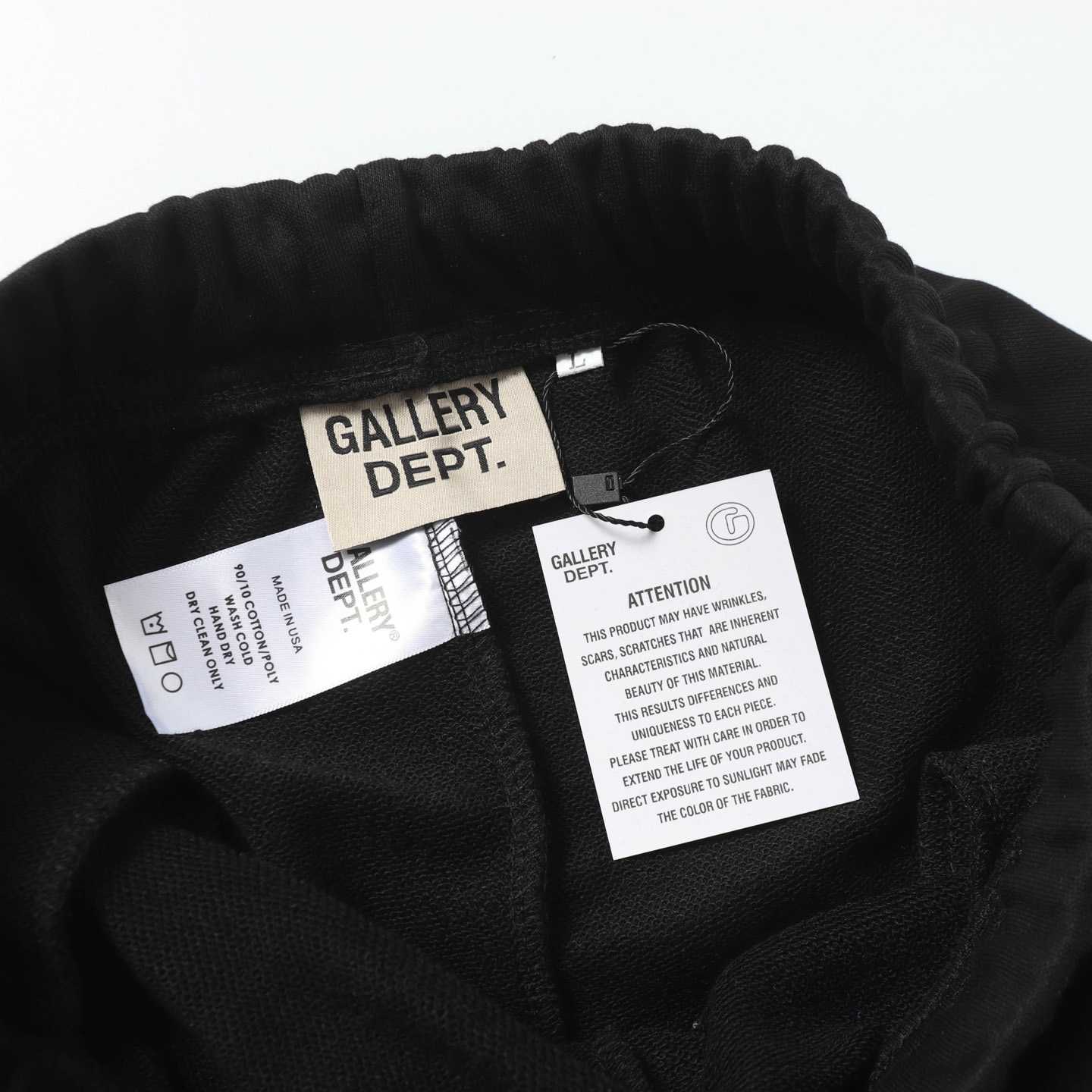 Gallery Dept. Flared Denim-Panelled Logo-Print Cotton-Jersey Sweatpants - DesignerGu