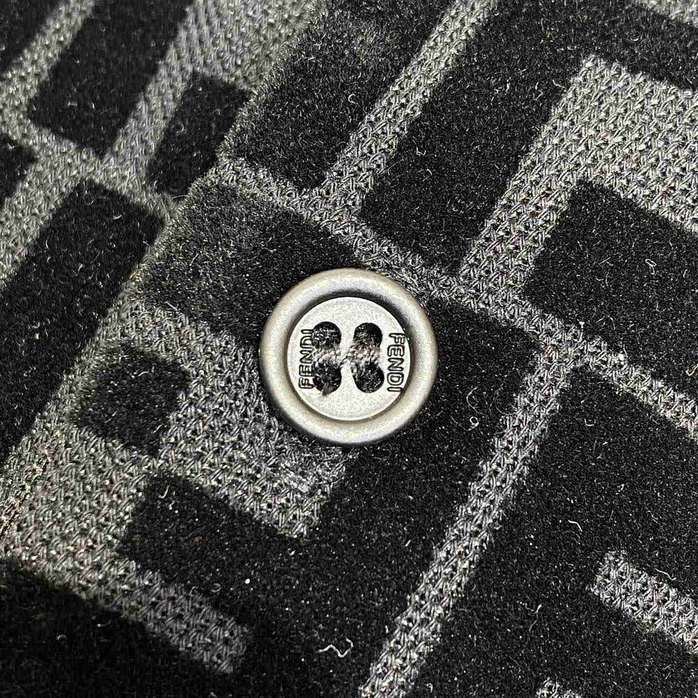 Fendi Black Jersey Polo Shirt - DesignerGu