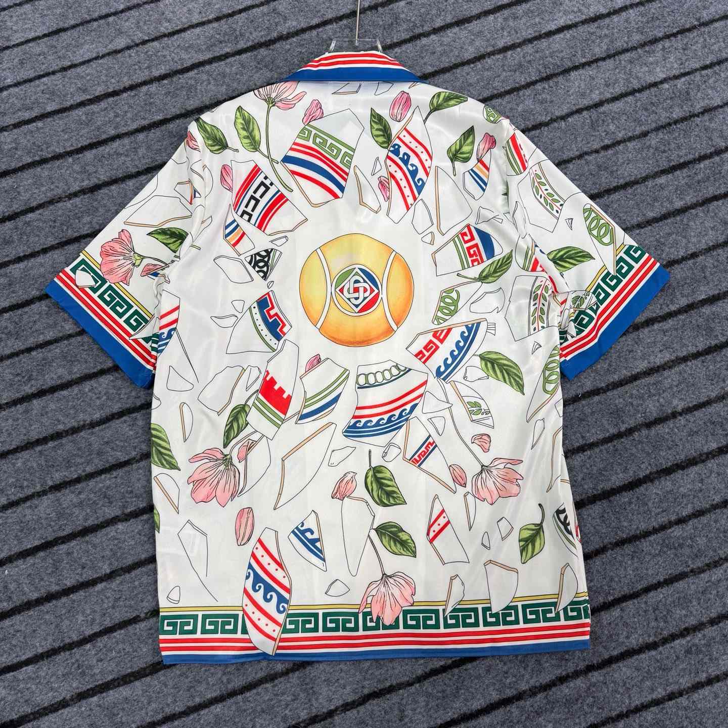 Casablanca Le Vase Brise Silk Shirt 'Multicolor'  - DesignerGu