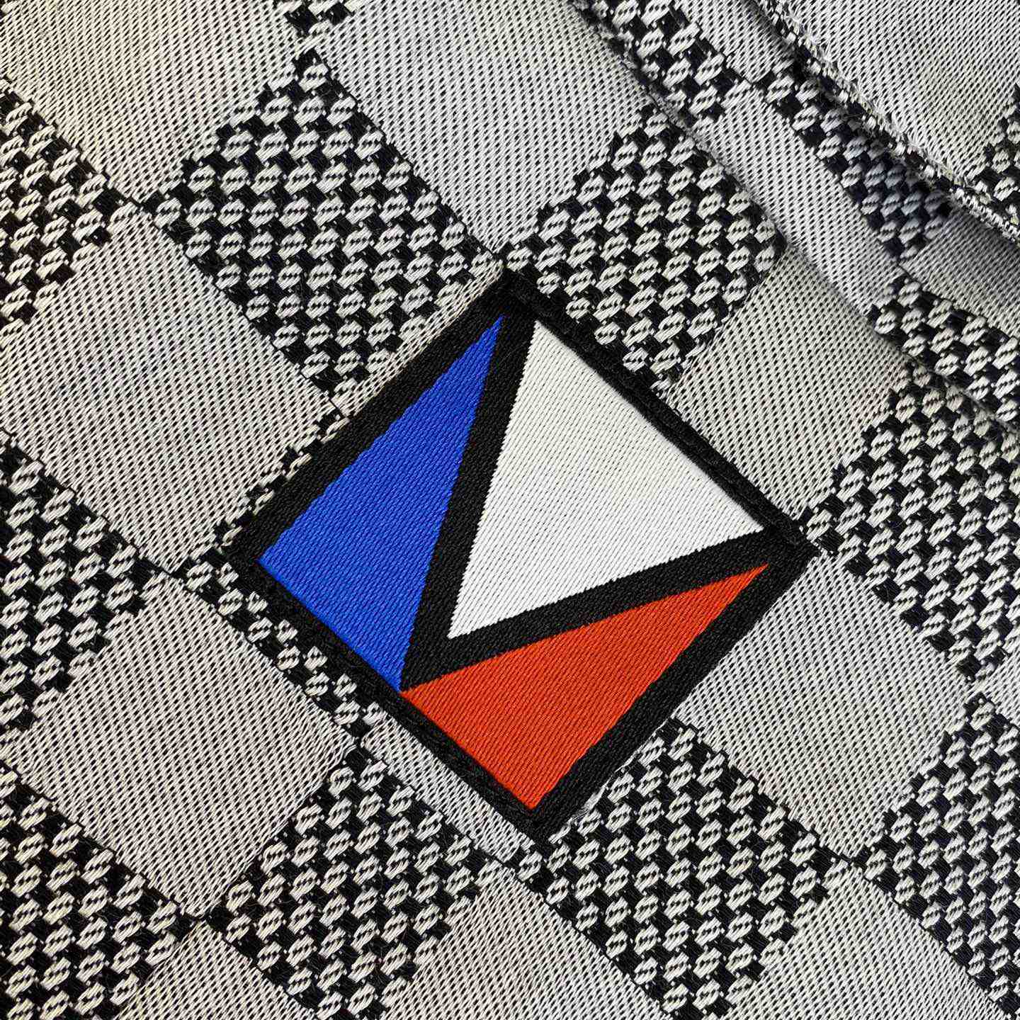 Louis Vuitton Damier Open Collar Cotton Overshirt  1AFVN5 - DesignerGu