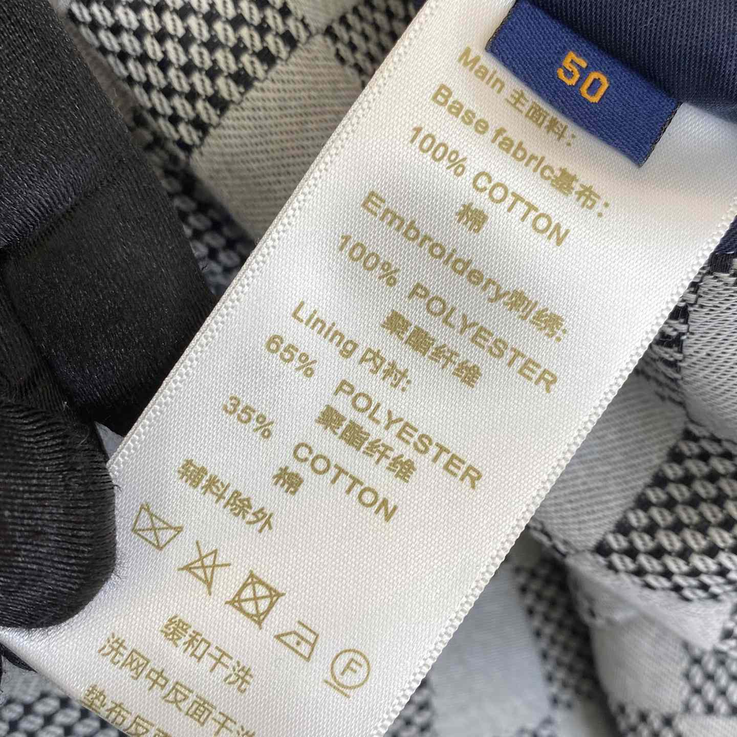 Louis Vuitton Damier Open Collar Cotton Overshirt  1AFVN5 - DesignerGu