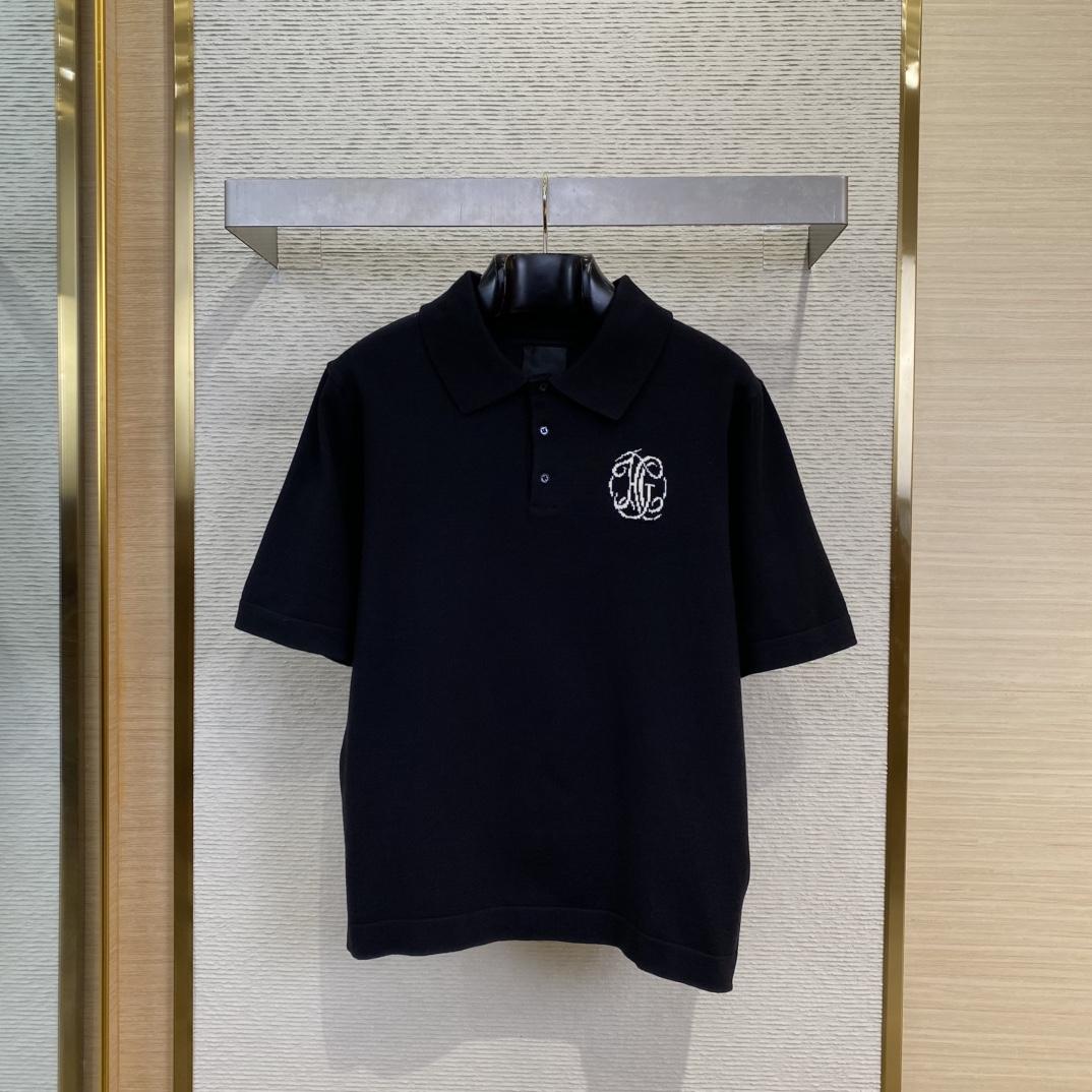 Givenchy Polo In Knit with HG Jacquard - DesignerGu