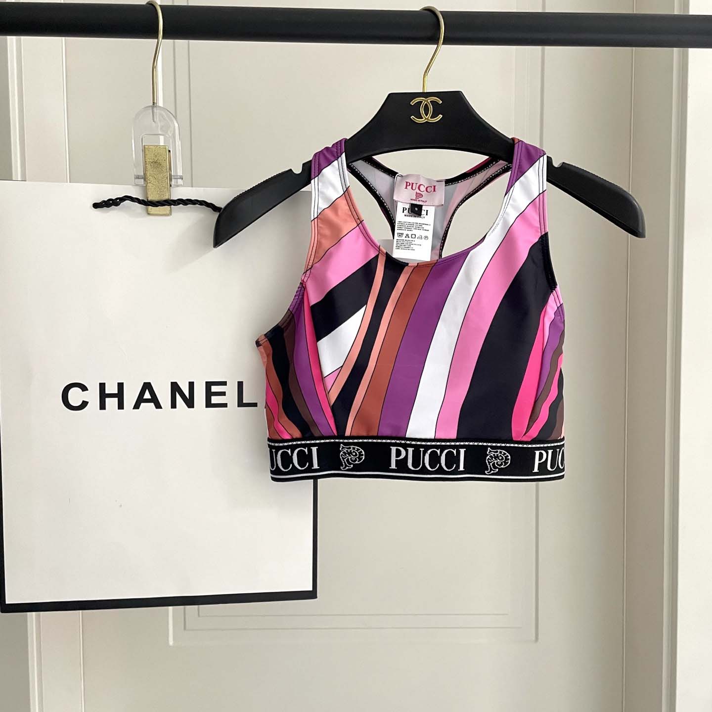 Pucci Iride-Print Crop Top And Leggings  - DesignerGu