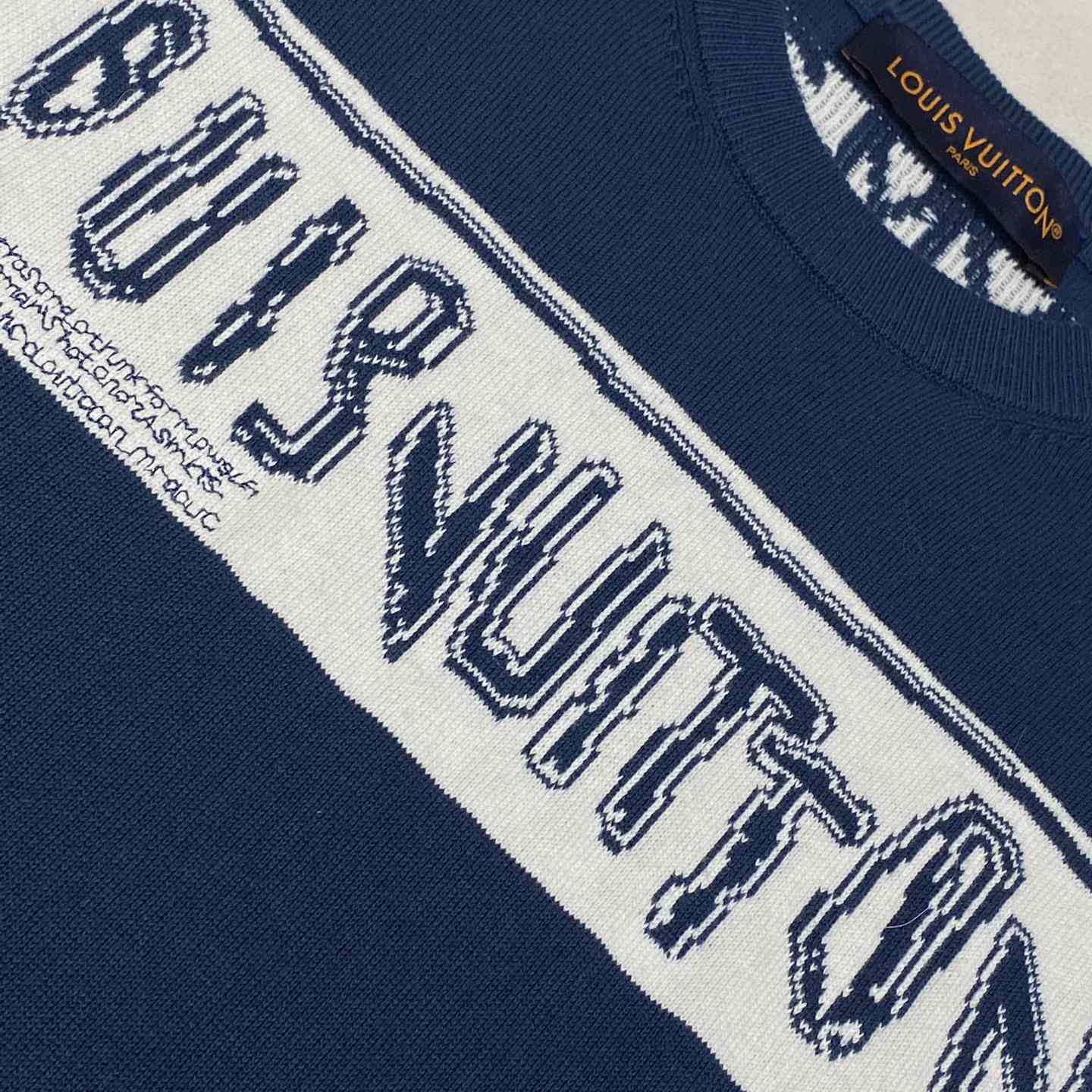 Louis Vuitton Short-Sleeved Cotton Crewneck   - DesignerGu