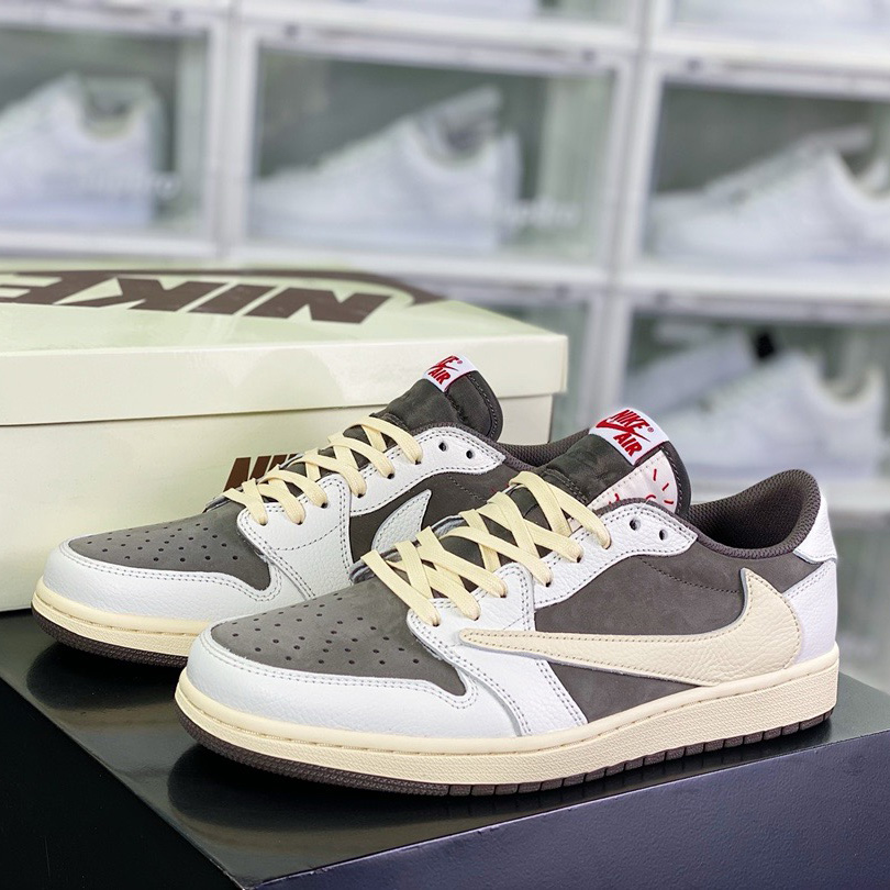 Travis Scott x Air Jordan AJ1 Low OG SP Sneaker    DM7866-162  - DesignerGu