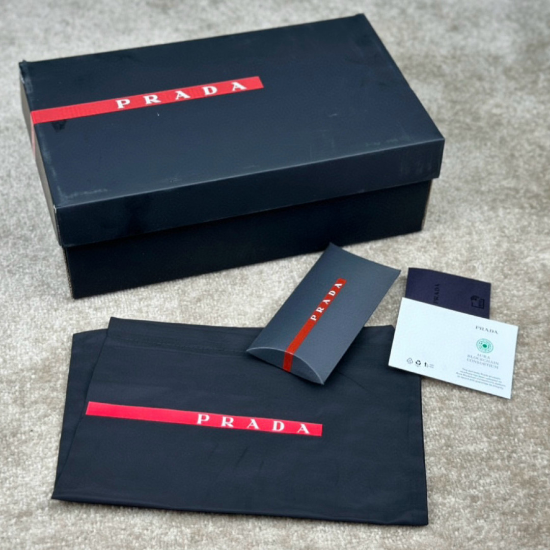 Prada Patent Leather And Technical fabric Prada America's Cup Sneakers - DesignerGu
