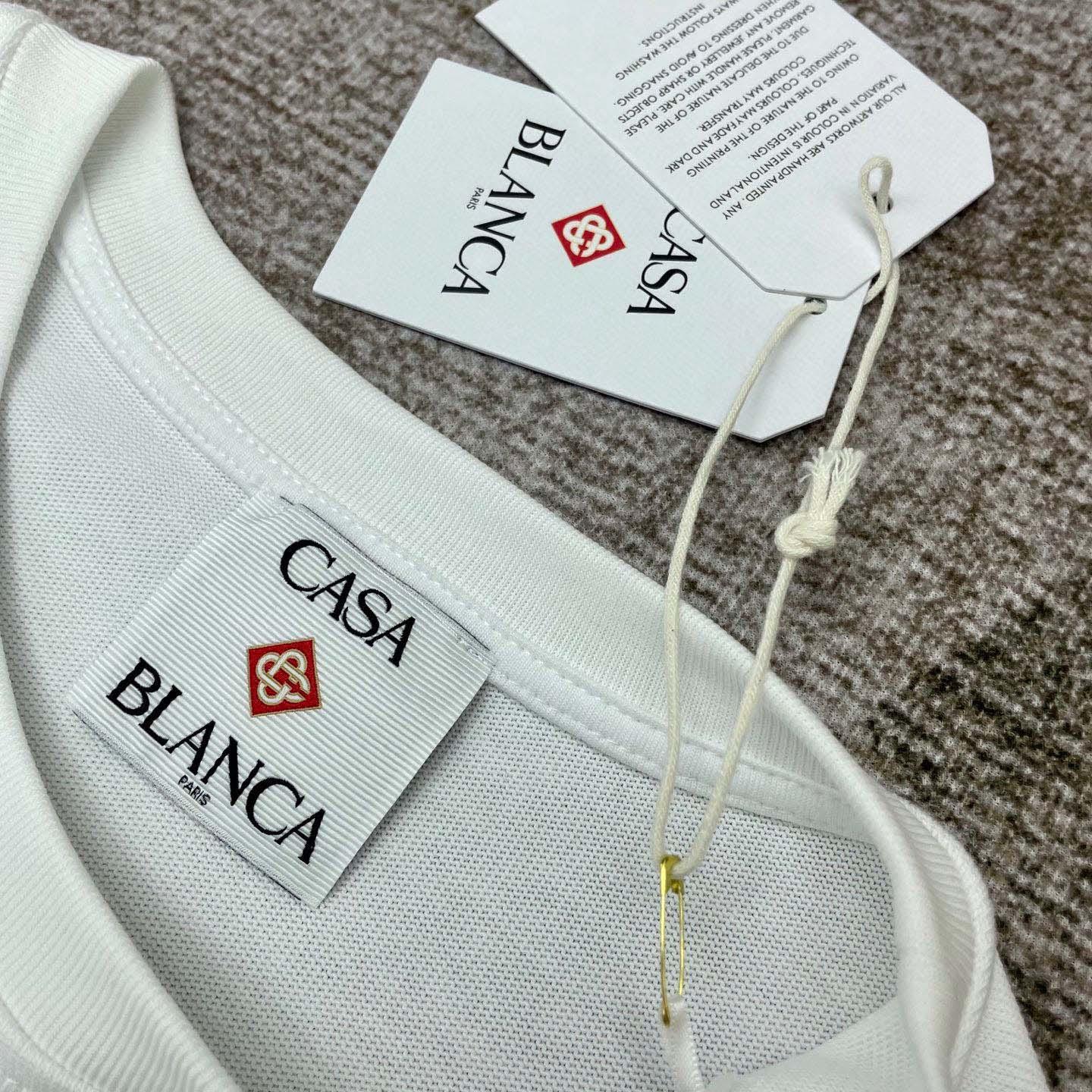 Casablanca Logo-patch T-shirt   C1002 - DesignerGu