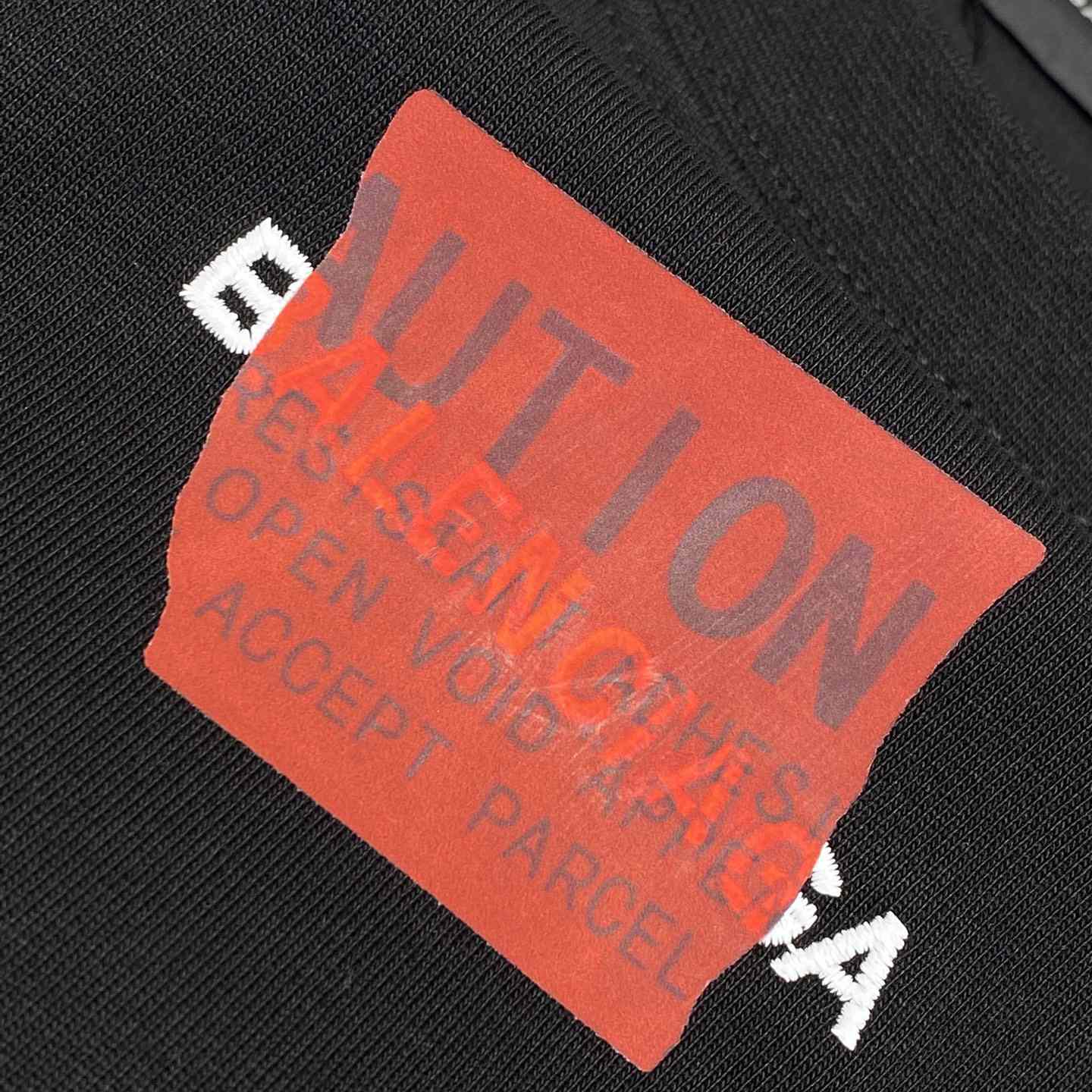 Balenciaga Taped Balenciaga Back T-Shirt Medium Fit In Black - DesignerGu