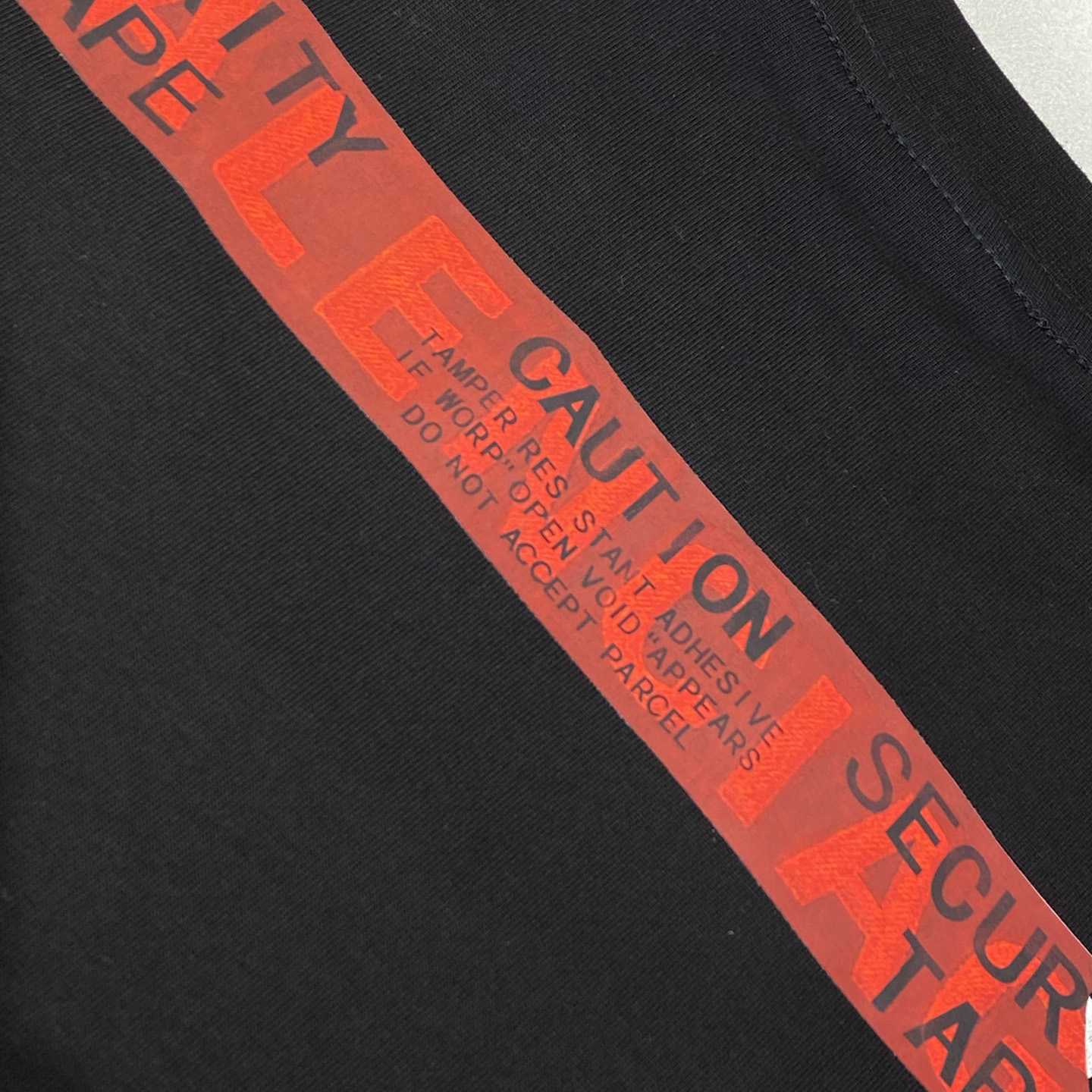 Balenciaga Taped Balenciaga Back T-Shirt Medium Fit In Black - DesignerGu