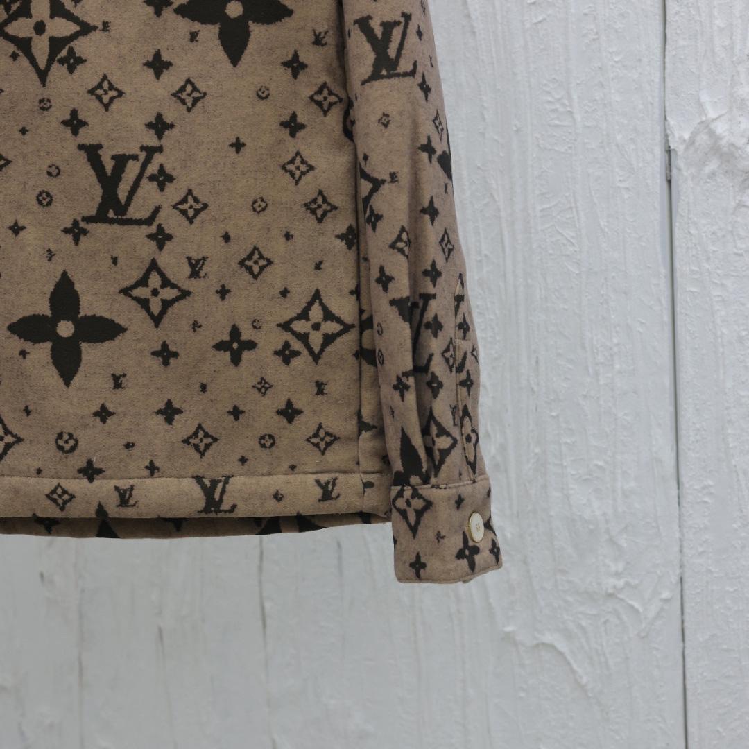 Louis Vuitton Monogram Double Face Wool, Silk And Cashmere-Blend Overshirt  1AFYF5 - DesignerGu