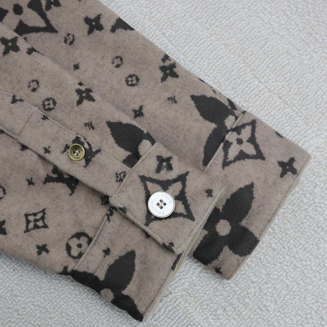 Louis Vuitton Monogram Double Face Wool, Silk And Cashmere-Blend Overshirt  1AFYF5 - DesignerGu
