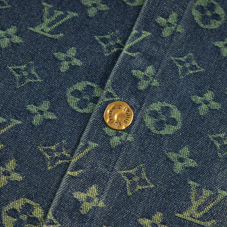 Louis Vuitton Rainbow Monogram Short-Sleeved Denim Shirt - DesignerGu