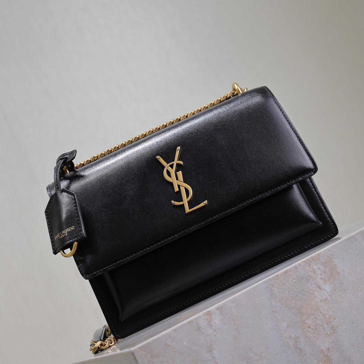 Saint Laurent Women Sunset Medium Leather Shoulder Bag （22x8x16 cm） - DesignerGu