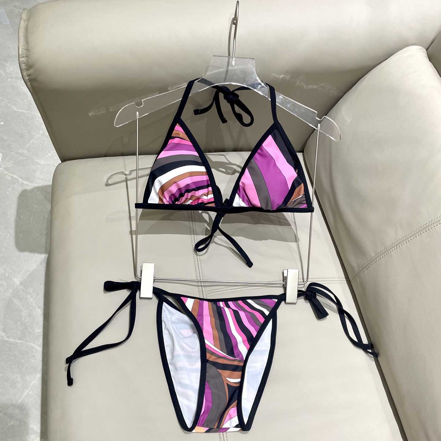 Pucci Iride-Print Bikini Top And Bikini Briefs - DesignerGu