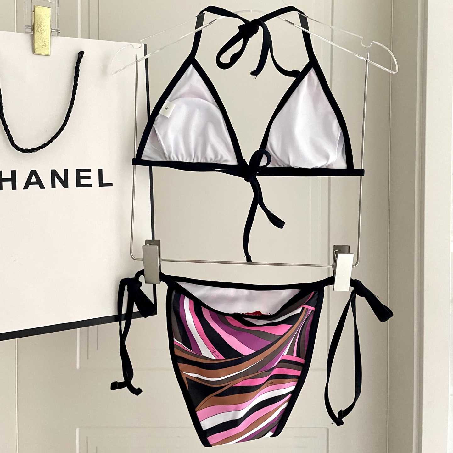 Pucci Iride-Print Bikini Top And Bikini Briefs - DesignerGu