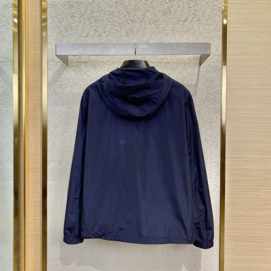 Fendi Blue Technical Fabric Blouson - DesignerGu