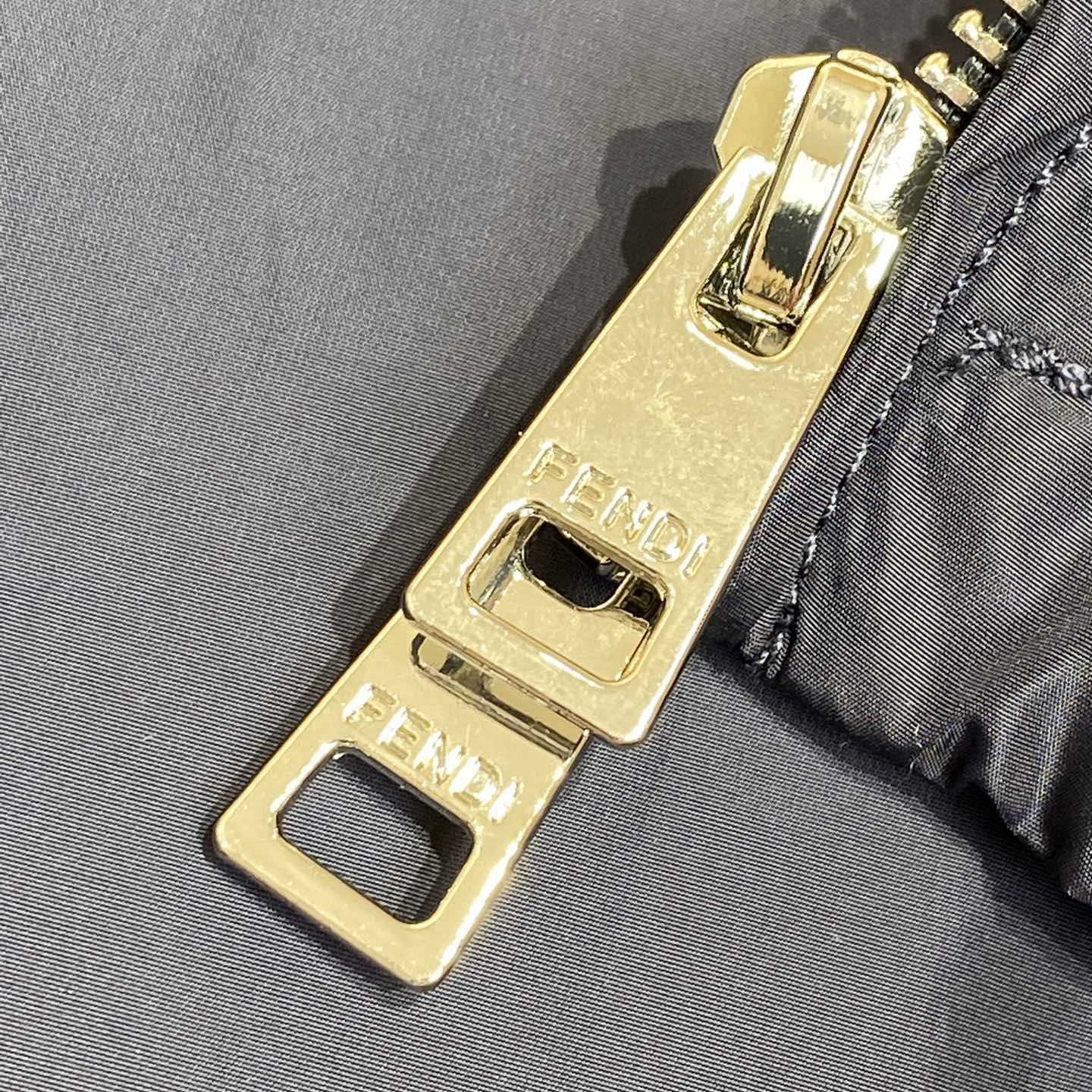 Fendi Blue Technical Fabric Blouson - DesignerGu