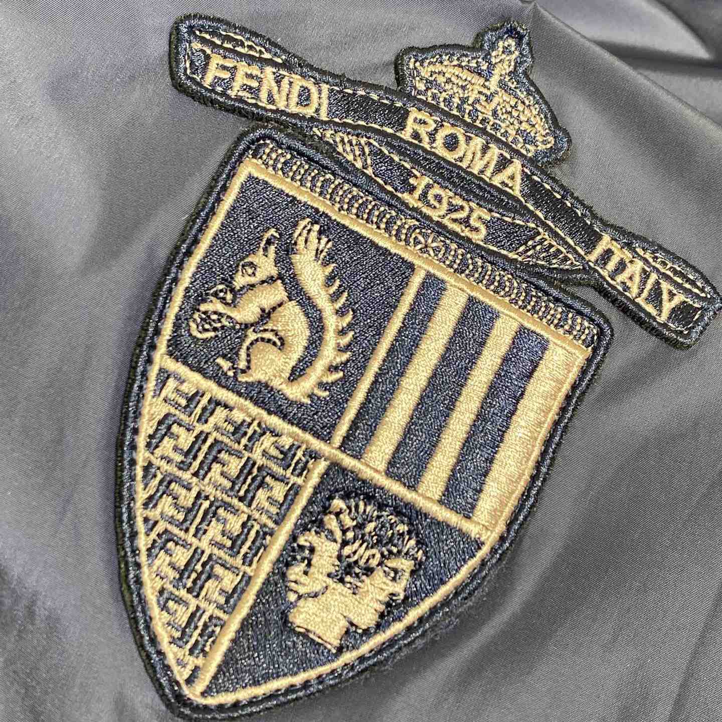 Fendi Blue Technical Fabric Blouson - DesignerGu