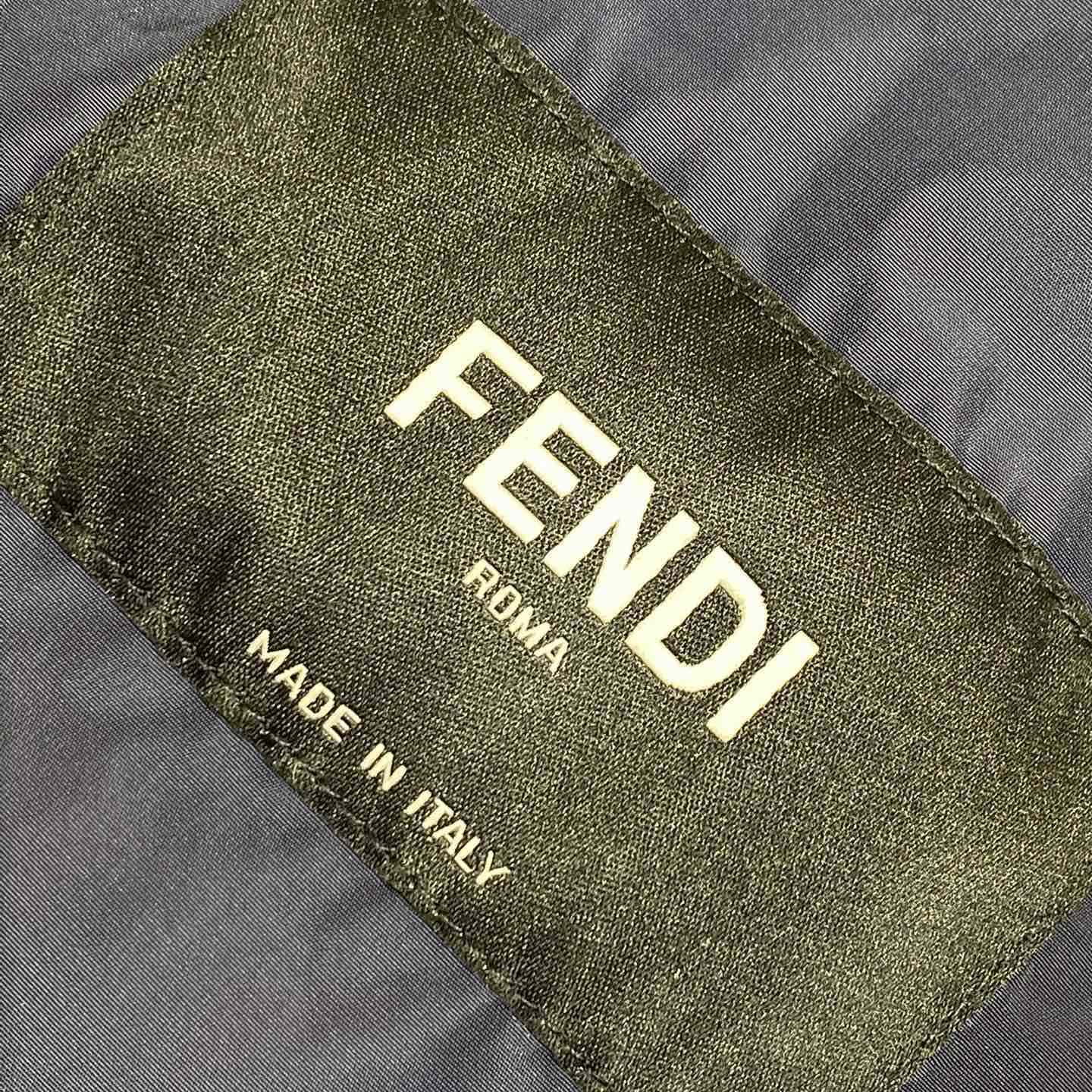 Fendi Blue Technical Fabric Blouson - DesignerGu