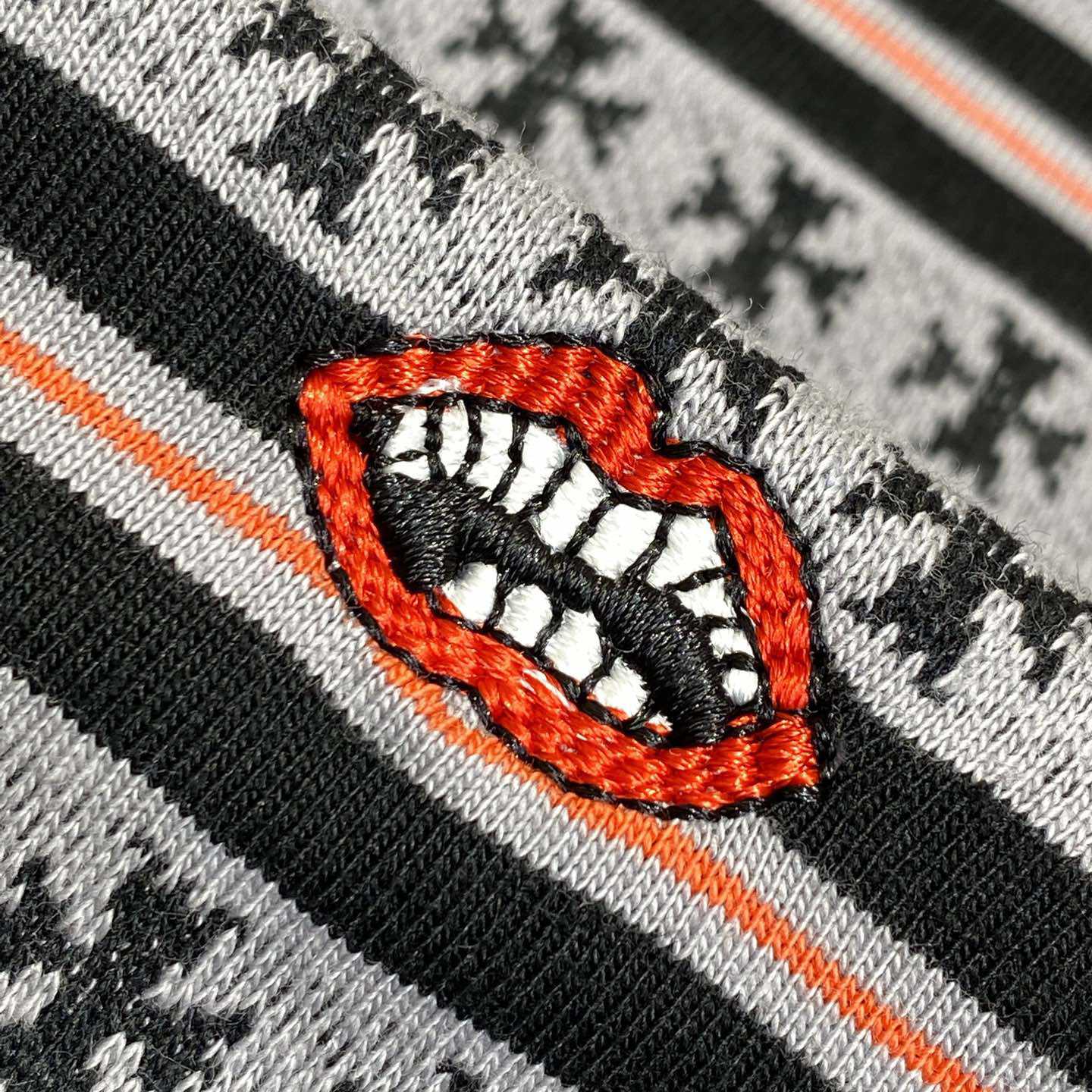 Chrome Hearts Script Logo Stripe Short Sleeve Tee - DesignerGu