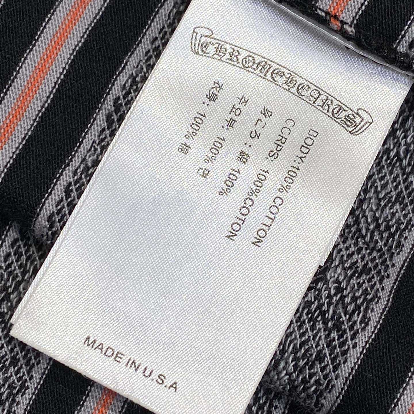 Chrome Hearts Script Logo Stripe Short Sleeve Tee - DesignerGu