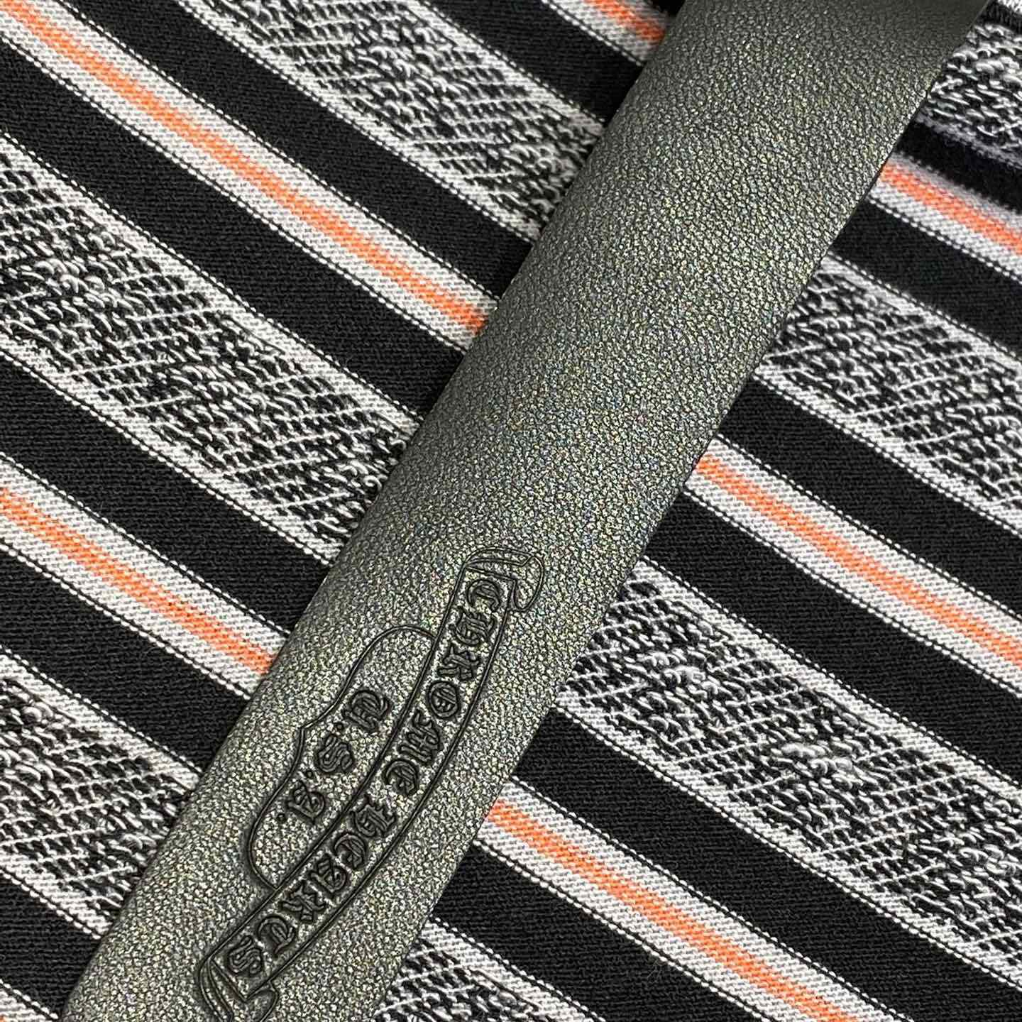 Chrome Hearts Script Logo Stripe Short Sleeve Tee - DesignerGu