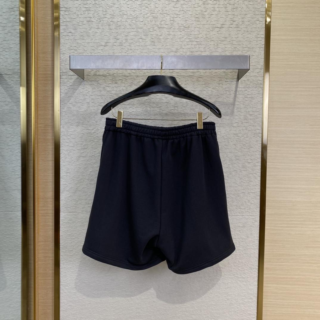 Balenciaga Taped Balenciaga Back Shorts In Faded Black - DesignerGu