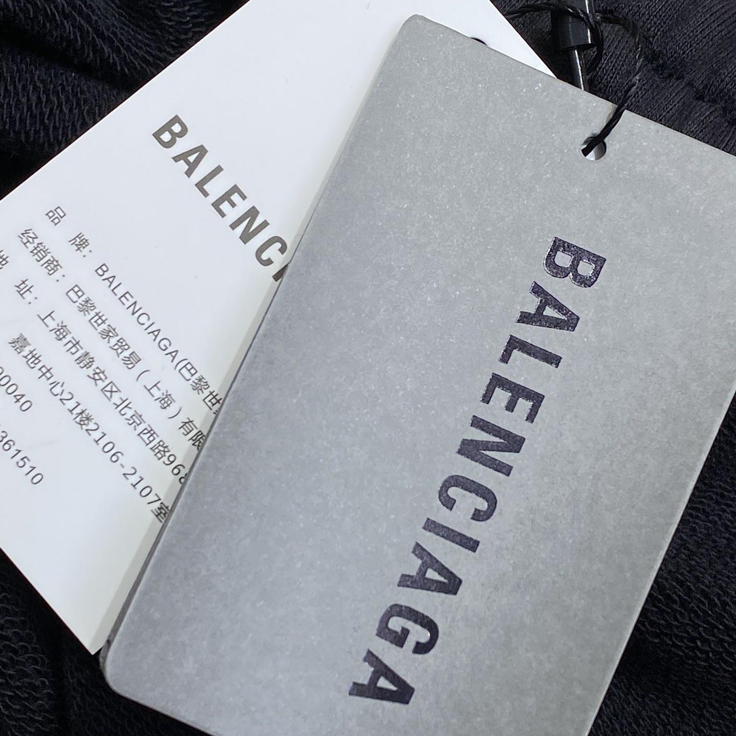 Balenciaga Taped Balenciaga Back Shorts In Faded Black - DesignerGu